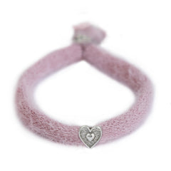 Bracelet fluffy lavender silver
