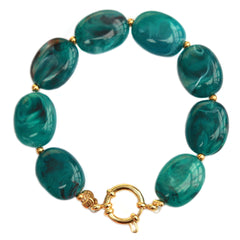 Armband pastille emerald