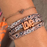 Brown bandana bracelet – choose your own color!