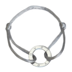 Pulsera círculo amor plata