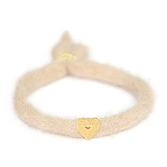Armband fluffy beige