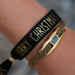Armband frosty glitter gold