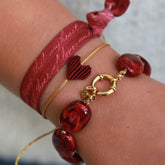 Conjunto de pulseras Pastille burdeos