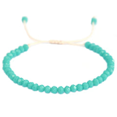 Bracelet facetté turquoise