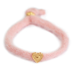 Fluffy bracelet light pink