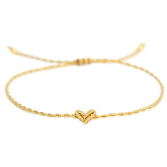 Anklet love Ibiza heart gold