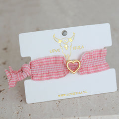 Bracelet heart ruffle