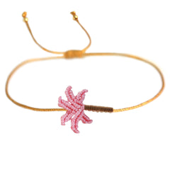 Pulsera de palma rosa