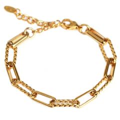 Pulsera cadena retorcida