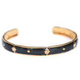 Gouden bangle stars black