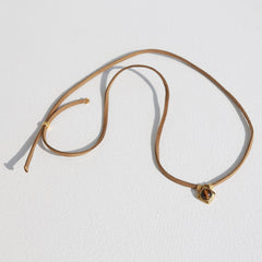 Suede choker tiger eye