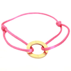 Brazalete círculo amor rosa fuerte