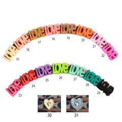 Bracelet de cheville léopard love - choisissez votre propre couleur !