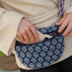 Umhängetasche indisch blau