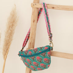 Crossbody tas turquoise