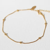 Fußkettchen goldene Kugeln