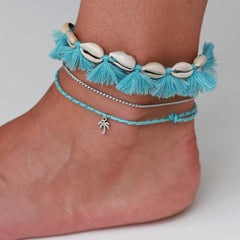 Anklet Nomad sky blue