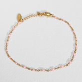 Enkelbandje chain light pink