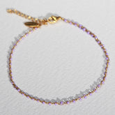 Enkelbandje chain lilac