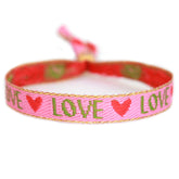 Gewebtes Armband Festivalliebe