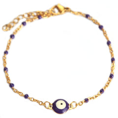 Brazalete ojo griego morado