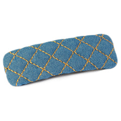 Pince à cheveux denim bleu foncé