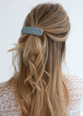 Haarclip denim light blue