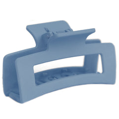 Pince à cheveux lisse bleu marine mat