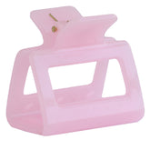 Pinza para el pelo de gelatina rosa claro