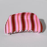 Hair clip pink stripe