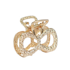 Haarspange Mini-Schleife gold