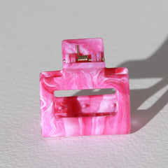 Hair clip swirl pink small