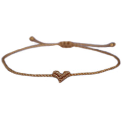 Love Ibiza heart armband taupe