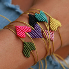 Brazalete corazón rosado