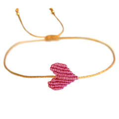 Brazalete corazón rosado