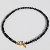Necklace Javea black stone