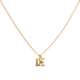 Carta de amor con collar de oro