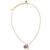 Gouden ketting mystic soul eye purple