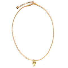 Halskette mit herz rosa metall