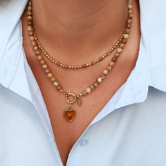Collier Javea pierre de jaspe