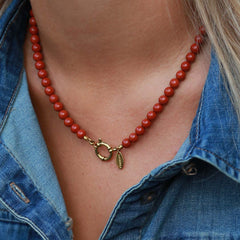 Collier Javea pierre de briques
