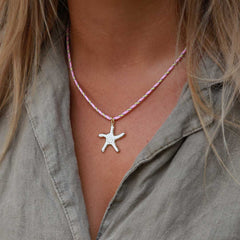 Ketting Surf Zeester wit