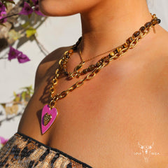 Charm corazón rosa