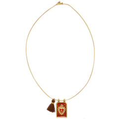 Collier en or tableau cognac