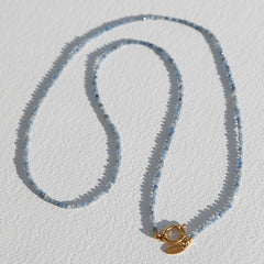 Long necklace facet Natural Kyanite