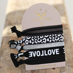 Ibiza elastic bands Leopard silver