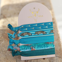 Ibiza elastiekjes Listen more Speak less