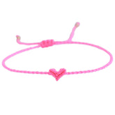 Brazalete de corazón Love Ibiza rosa