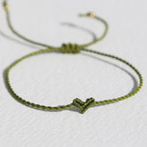 Bracelet coeur Love Ibiza olive