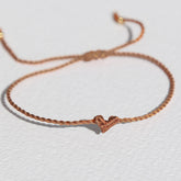 Bracelet coeur Love Ibiza taupe